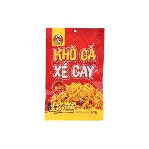 Khô Gà Xé Cay 40g - Sợi Gà Tơi Mềm, Cay Thơm Đậm Vị